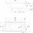 Ванна прямокутна Kolo Opal Plus 150x70 см (XWP357000N) Ванна прямокутна Kolo Opal Plus 150x70 см (XWP357000N)