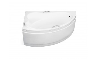 Ванна акрилова Besco Ada 140x90 L, Лівостороння з ручками, асиметрична