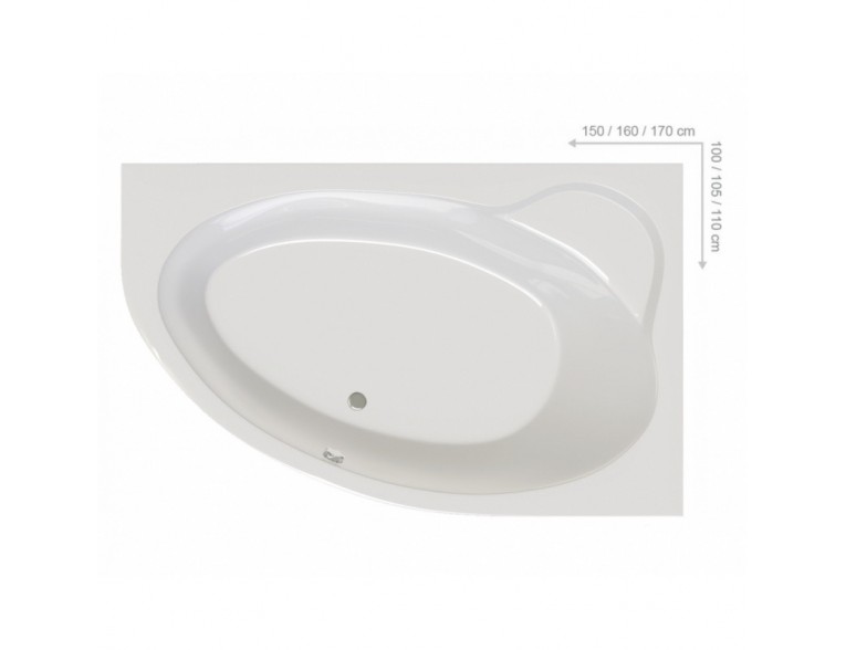 Ванна Ravak Asymmetric II 150x100 R (CB41000000)