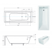 Ванна акрилова Besco Modern 180x80, пряма (WAM-180-MO) Ванна акрилова Besco Modern 180x80, пряма (WAM-180-MO)