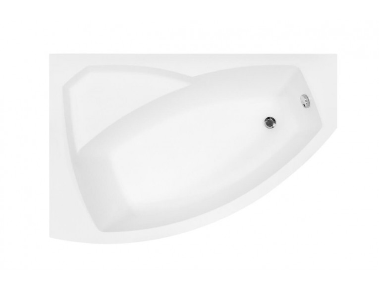 Ванна акрилова Besco Rima 170x110 L, Лівостороння, асиметрична, із заокругленим кутом, кутова (WAR-170-NL)