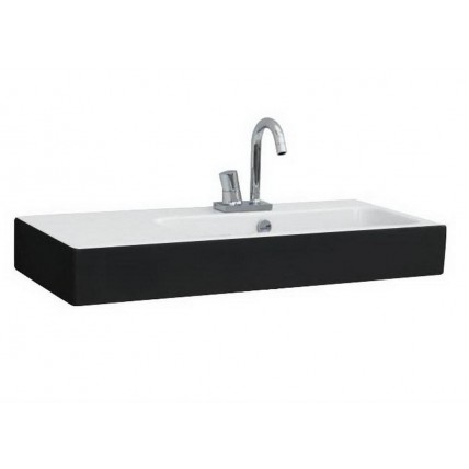 Підвісний умивальник ArtСeram Block, black white (BKL0020150)