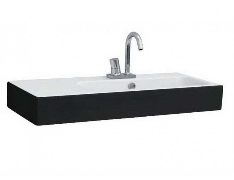 Підвісний умивальник ArtСeram Block, black white (BKL0020150)