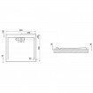 Душовий піддон Polimat Comfort 90x90 білий (00045)