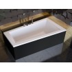 Ванна акрилова Besco Intima 160x90 R, асиметрична + чорна панель (WAIT-160-NP-BL)