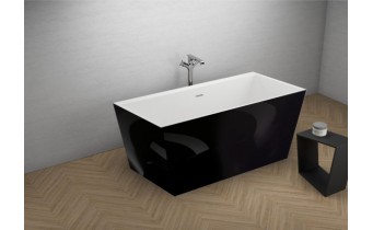 Ванна Polimat LEA 170х80 чорна + ніжки (00996)