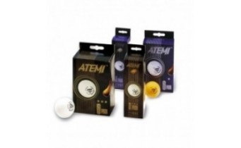 Мячики для настільного тенісу Atemi 1* 6шт, білі (NTTB1-6)