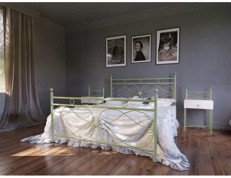 Двоспальне ліжко Метал-дизайн Bella-Letto Віченца 180x200 (MT-BL-D-V4)