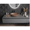 Овальний умивальник на стільницю Mexen Cornelia 50x37 см, коричневий матовий Овальний умивальник на стільницю Mexen Cornelia 50x37 см, коричневий матовий