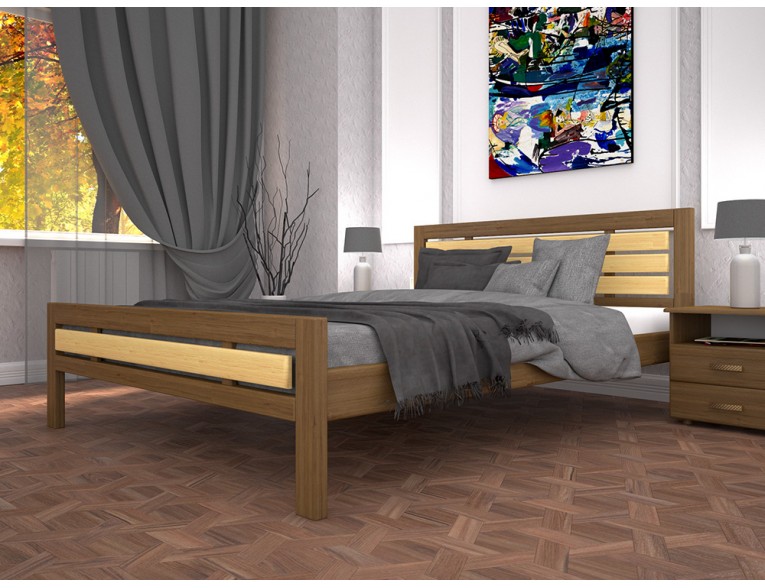 Односпальне ліжко ТИС Модерн 1 90x200 сосна (TYS28)