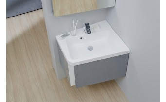 Кутовий умивальник Ravak 10 550 L з литого мармуру (XJIL1155000)