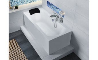 Акрилова ванна Riho Linares Plug & Play 160x70 R, пряма + ніжки (BD51005)