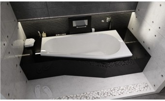 Ванна акрилова Riho Delta асиметрична 150x80 см, L , Лівостороння (BB81)