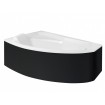 Панель для ванни Besco Rima 130 R/L Black / Чорна,+ кріплення до панелі, екран для ванни (OAR-130-NSC)