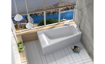 Акрилова ванна Roca Easy 150x80 см L, асиметрична + ніжки (A248407000)