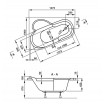 Ванна акрилова Vagnerplast Selena 147x100 см R, Правостороння (VPBA141SEL3PE-01) Ванна акрилова Vagnerplast Selena 147x100 см R, Правостороння (VPBA141SEL3PE-01)