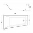 Акрилова ванна Roca Easy 150x80 см L, асиметрична + ніжки (A248407000) Акрилова ванна Roca Easy 150x80 см L, асиметрична + ніжки (A248407000)