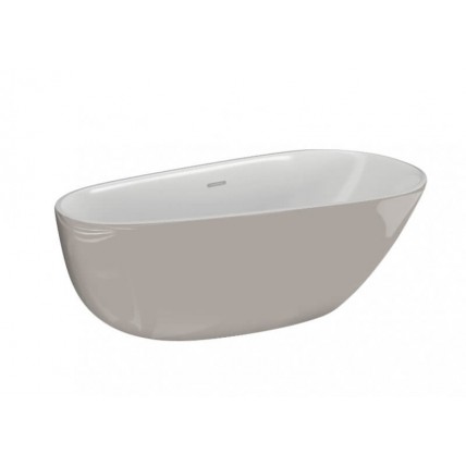 Окремостояча ванна Polimat SHILA 170x85, сіра + ніжки (00431)