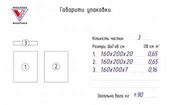 Двоспальне ліжко з матрацом ТМ Віка Альфа 160х200 з підйомним механізмом (ALFA160)