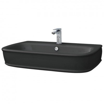 Підвісний умивальник ArtСeram Azuley, glossy black (AZL0040300) Підвісний умивальник ArtСeram Azuley, glossy black (AZL0040300)