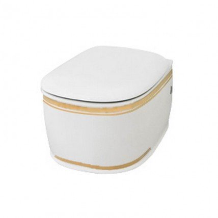 Підвісний унітаз ArtCeram Azuley, gold stripes (AZV0010111)