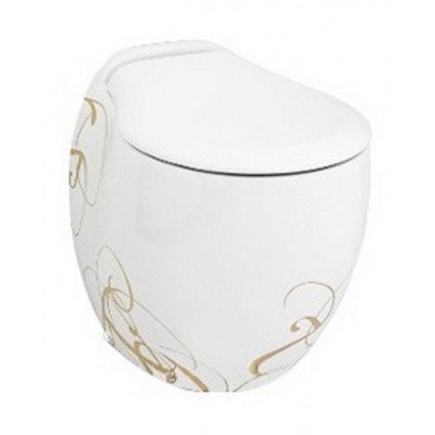 Підлоговий унітаз ArtCeram Blend, gold lettering (BLV0020106) Підлоговий унітаз ArtCeram Blend, gold lettering (BLV0020106)