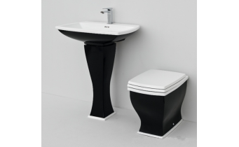 Підлоговий унітаз ArtCeram Blues, black white (BUV0020150)