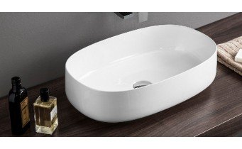 Умивальник на стільницю ArtCeram Cognac 55, matt white (COL0030500)