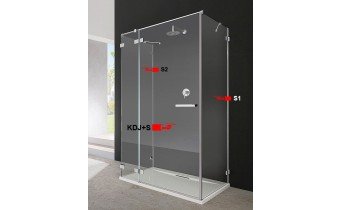 Двері для душової кабіни Radaway Euphoria KDJ+S 100 ліві (383022-01L)