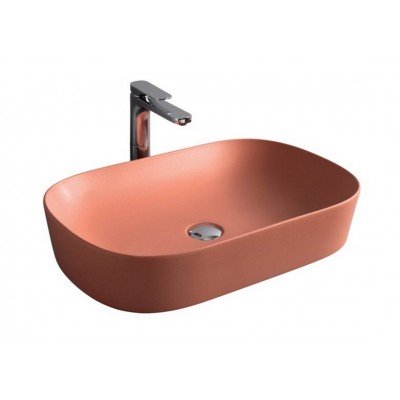 Умивальник на стільницю ArtCeram Ghost 65, orange cameo (GHL0021300) Умивальник на стільницю ArtCeram Ghost 65, orange cameo (GHL0021300)