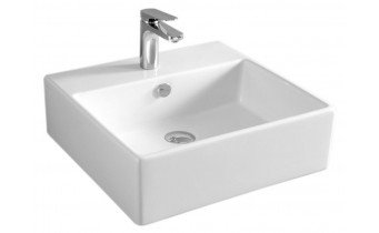 Підвісний умивальник ArtCeram Quadro 50, white (QUL0020100) Підвісний умивальник ArtCeram Quadro 50, white (QUL0020100)
