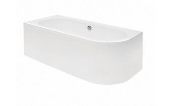 Ванна акрилова Besco Avita / Авіта 160x75 см,  L - ліва, Асиметрична, Лівостороння, заокруглений кут (WAV-160-NL)