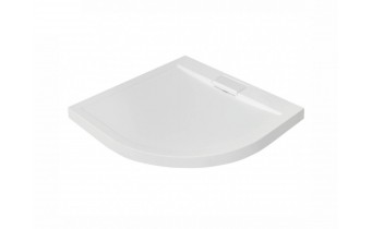 Душовий піддон акриловий, напівкруглий Besco Axim Ultraslim 80x80 см (BAX-80-NR)