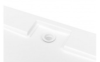 Душовий піддон акриловий, напівкруглий Besco Axim Ultraslim 80x80 см (BAX-80-NR)