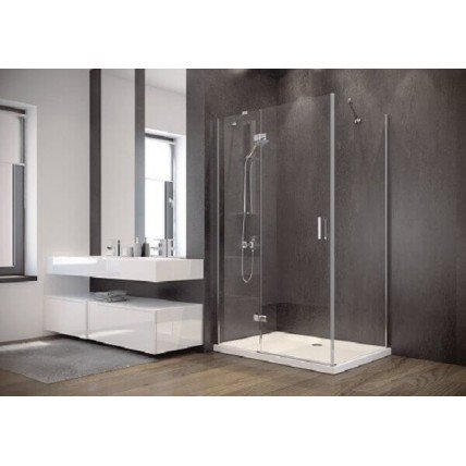 Душова кабіна Besco Viva 120x90x195 L , прозоре скло (VPL-129-195C)