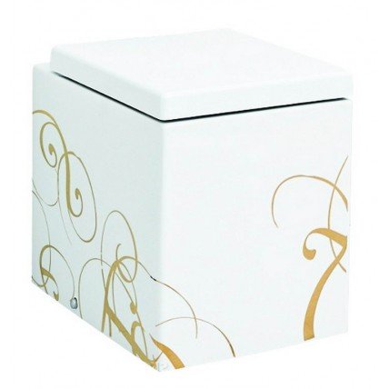Підлоговий унітаз ArtCeram Block, gold lettering (BKV0020106)