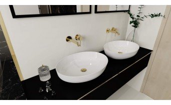 Прямокутне дзеркало у ванну Elita Rama 100/80 Black 19 мм, 100x80x2 см (167583)