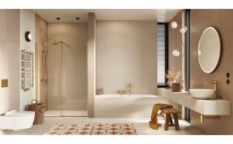 Ванна акрилова пряма Excellent Oceana Slim 160x75 см, Білий матовий / White mat, під забудову, пєдестал, бортик 18 мм