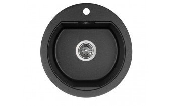 Кухонна мийка Granado Lugo 480x495 мм, black shine (2801)