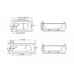 Ванна Polimat Classic Slim 140х70 + ніжки (00285)