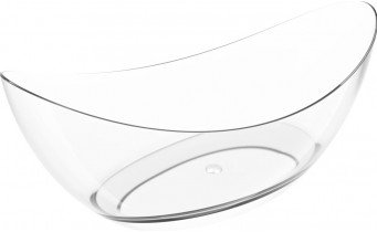 Окремостояча ванна прозора овальна Vea 180x80x75 см, Transparent - прозора ванна