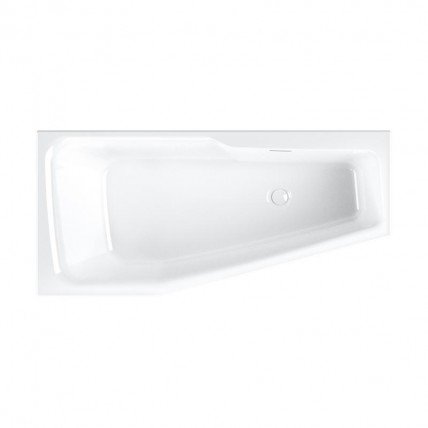 Акрилова ванна Riho Rethink Space Plug & Play 180x110 R, асиметрична з сифоном click / clack + ніжки (BD85005)