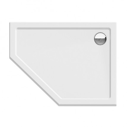 Душовий піддон NEW TRENDY NEW AZURA R 100x80x5 см (B-0419)