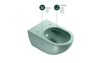 Підвісний унітаз Catalano Colori Sfera 54 NewFlush Grigio сатин (1VSF54RGS)