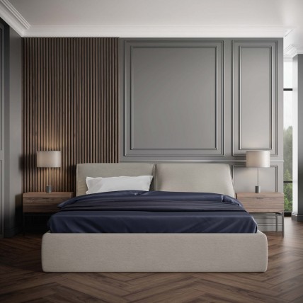 Двоспальне ліжко WoodSoft Savona з підйомним механізмом 140x200, ясень (Savona140200PM)