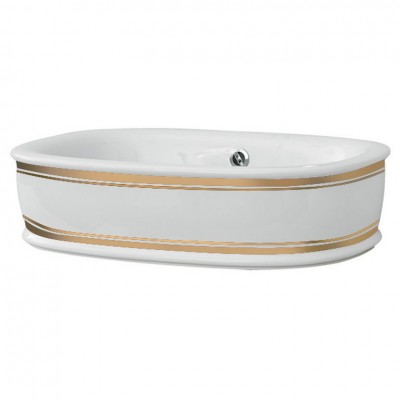 Умивальник на стільницю ArtСeram Azuley, gold stripes (AZL0020111) Умивальник на стільницю ArtСeram Azuley, gold stripes (AZL0020111)