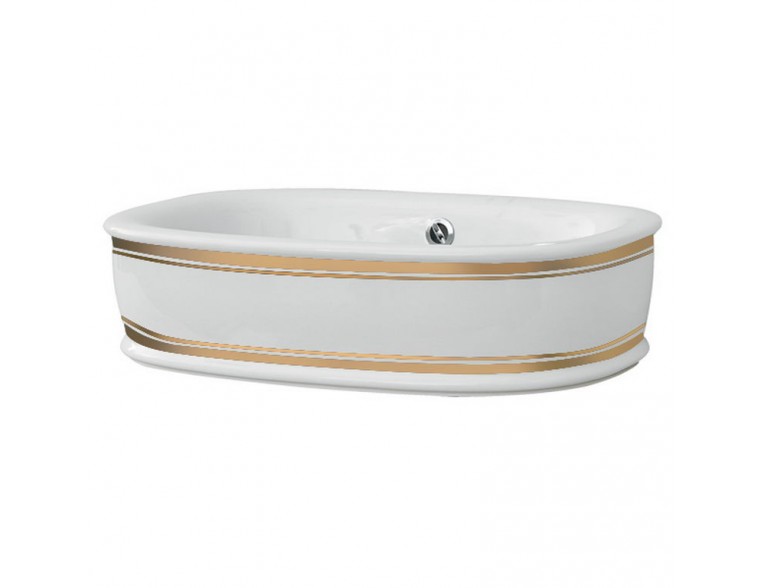 Умивальник на стільницю ArtСeram Azuley, gold stripes (AZL0020111)