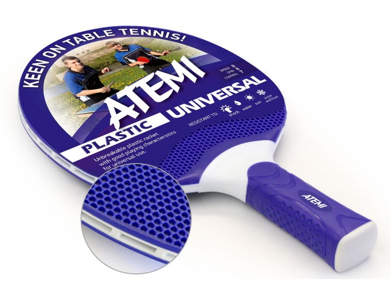Ракетка для настільного тенісу Atemi Plastic Universal, синя (Atemi Plastic Universal blue)