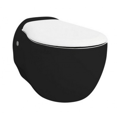 Підвісний унітаз ArtCeram Blend, black white (BLV0010150) Підвісний унітаз ArtCeram Blend, black white (BLV0010150)