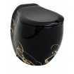 Підлоговий унітаз ArtCeram Blend, gold lettering on black (BLV0020306)